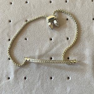 Kendra Scott Ott Adjustable Chain Bracelet In Gold